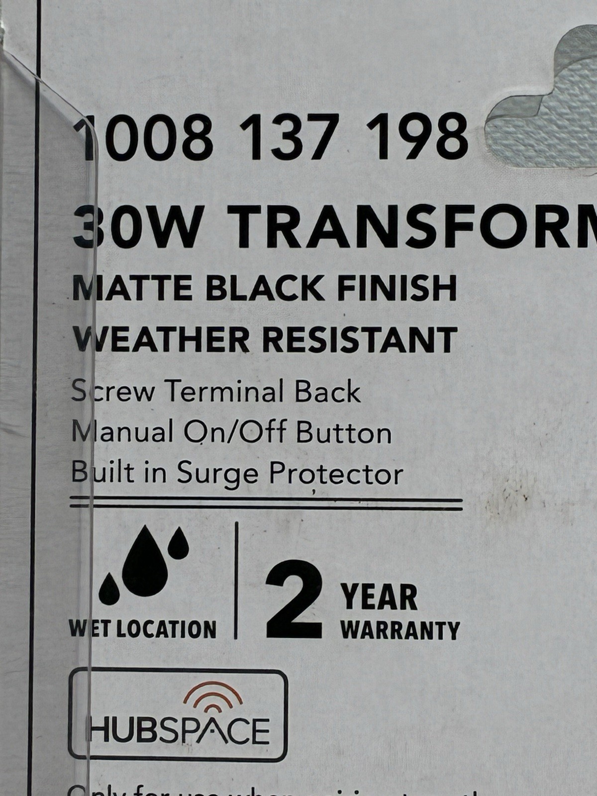 Hampton Bay Low Voltage 30-Watt Landscape 15-Volt Plug-in Transformer