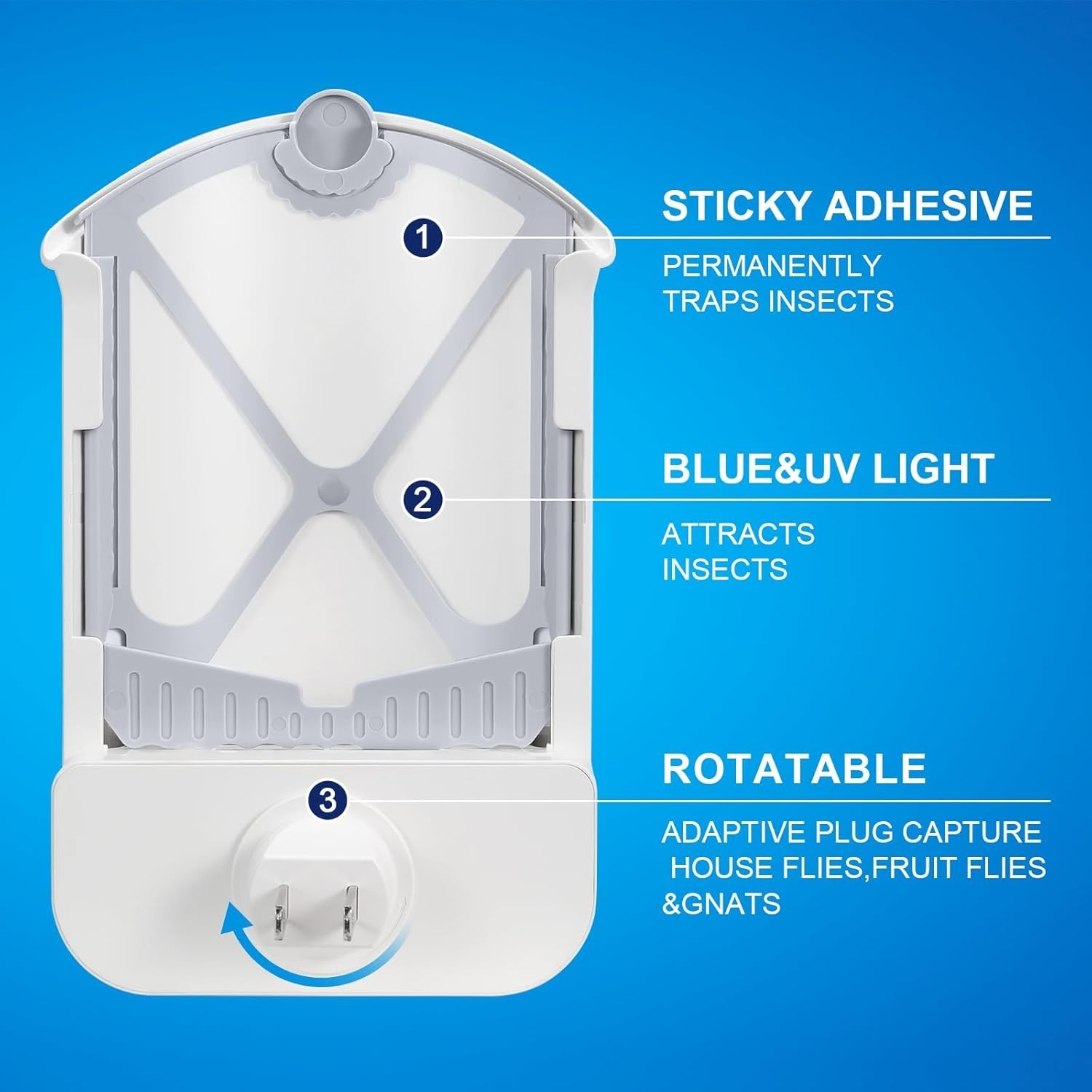 Smart 2-Pack Flying Insect Traps: Effective Fruit Fly Solution for Any Room