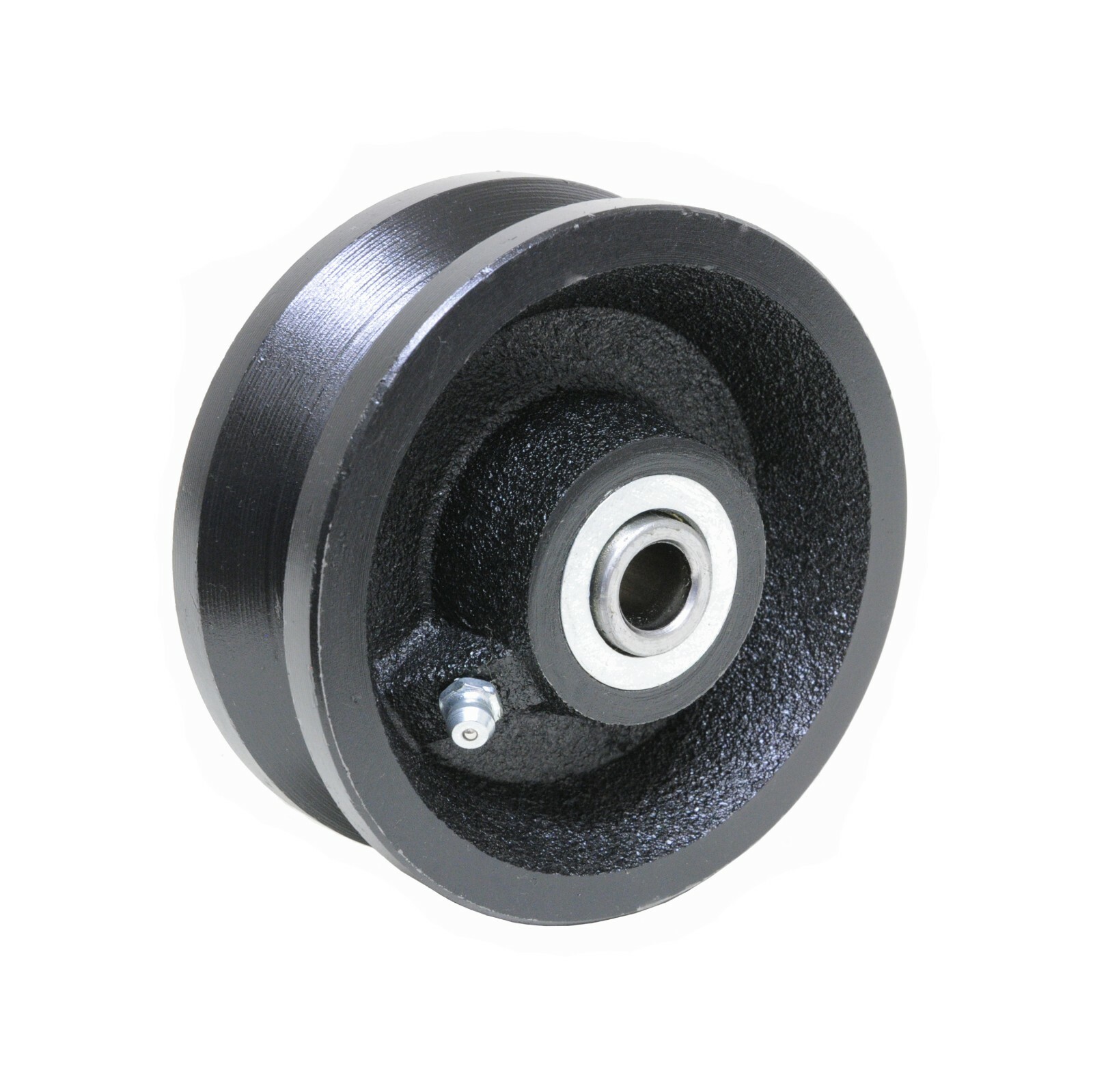 4″ inch V Groove Caster Cast Iron Wheel For Rolling / Sliding Gates