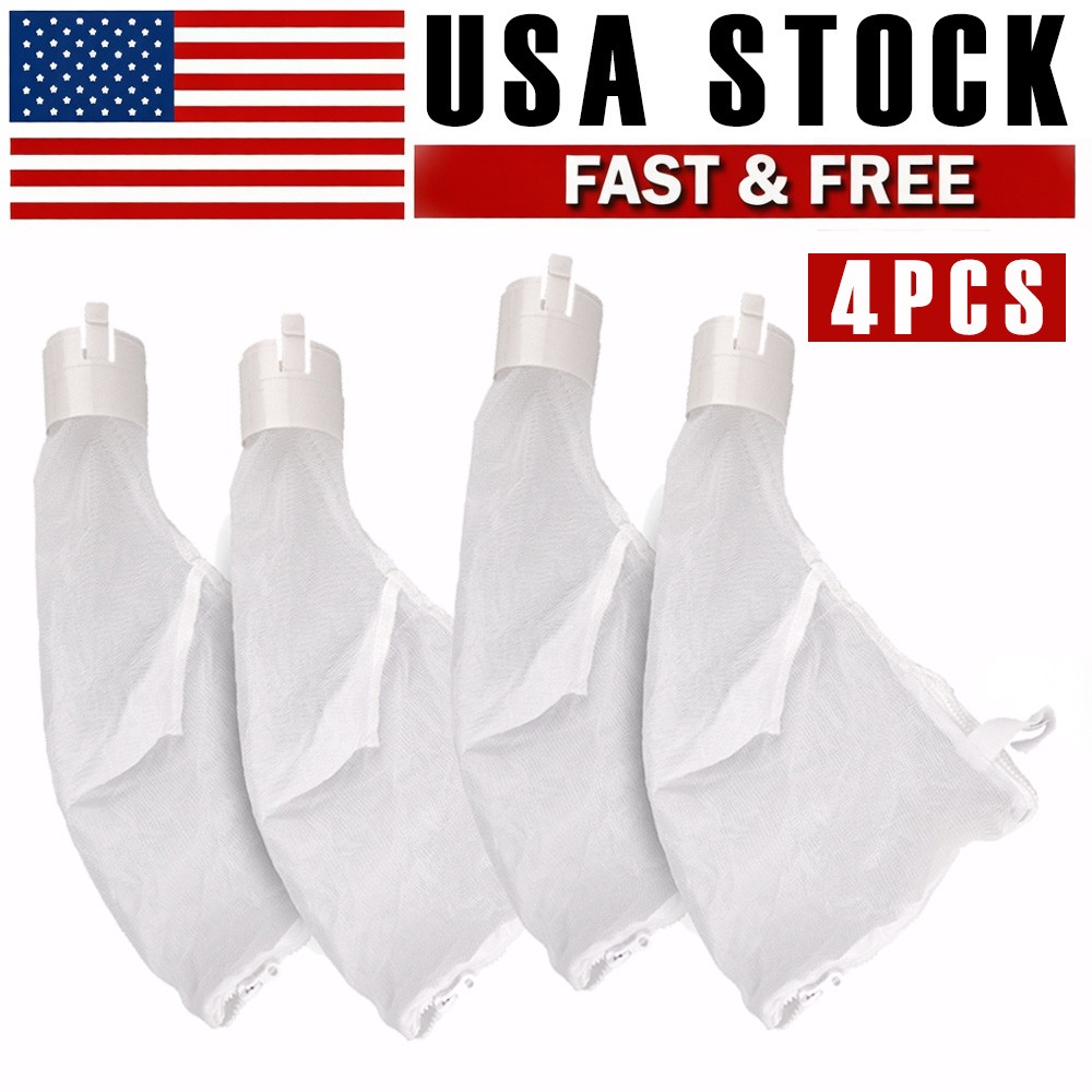 Pool Cleaner Bags All Purpose Filter Bag Replacement for Polaris 360 380，4 Pack