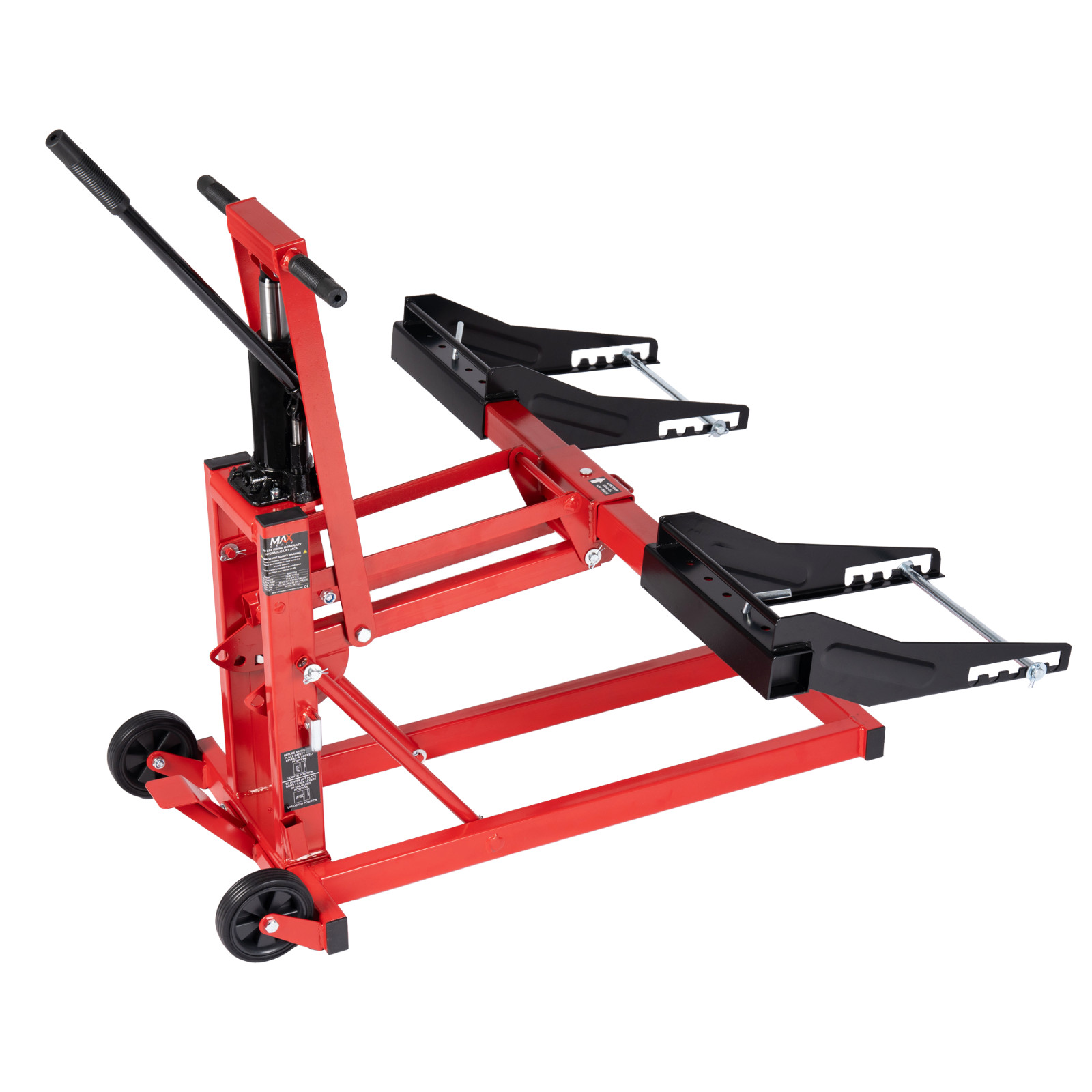 750 lbs Adjustable Zero Turn Lawn Mower ATV Hydraulic Lift Jack with Safety Lock