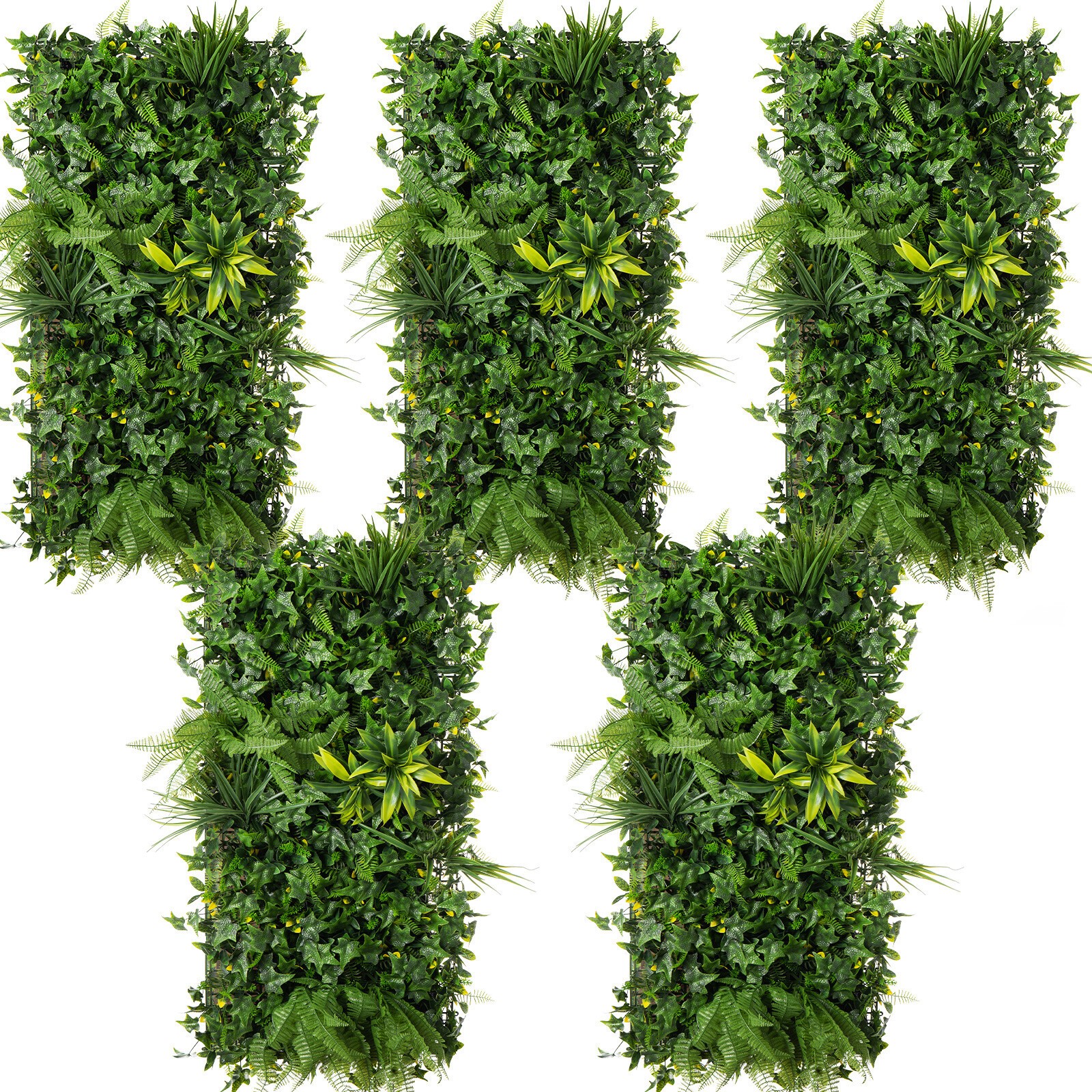 24PC 24″x16″ Artificial Boxwood Mat Wall Hedge Decor Privacy Fence Panels Grass