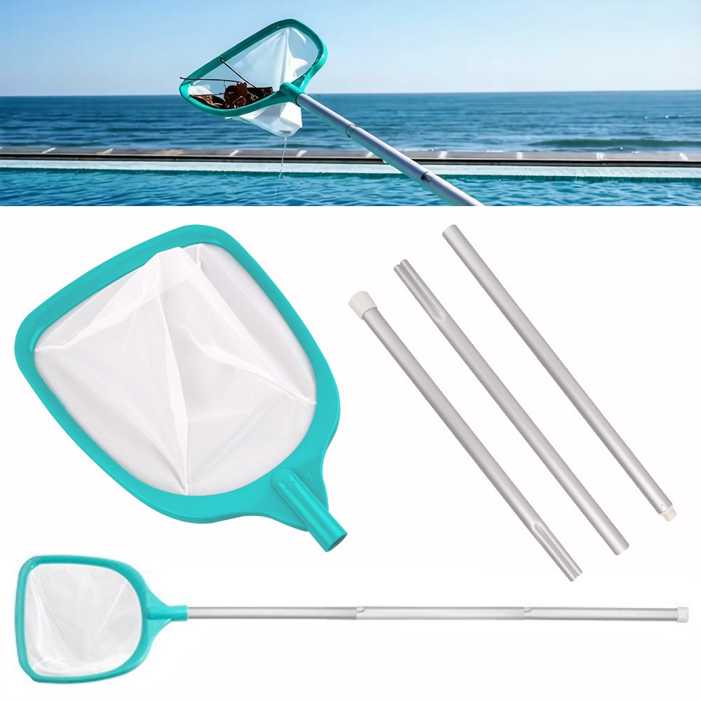 Heavy Duty Pool Skimmer Leaf Rake Net Cleaning Swimming Pool Fine Mesh Netting