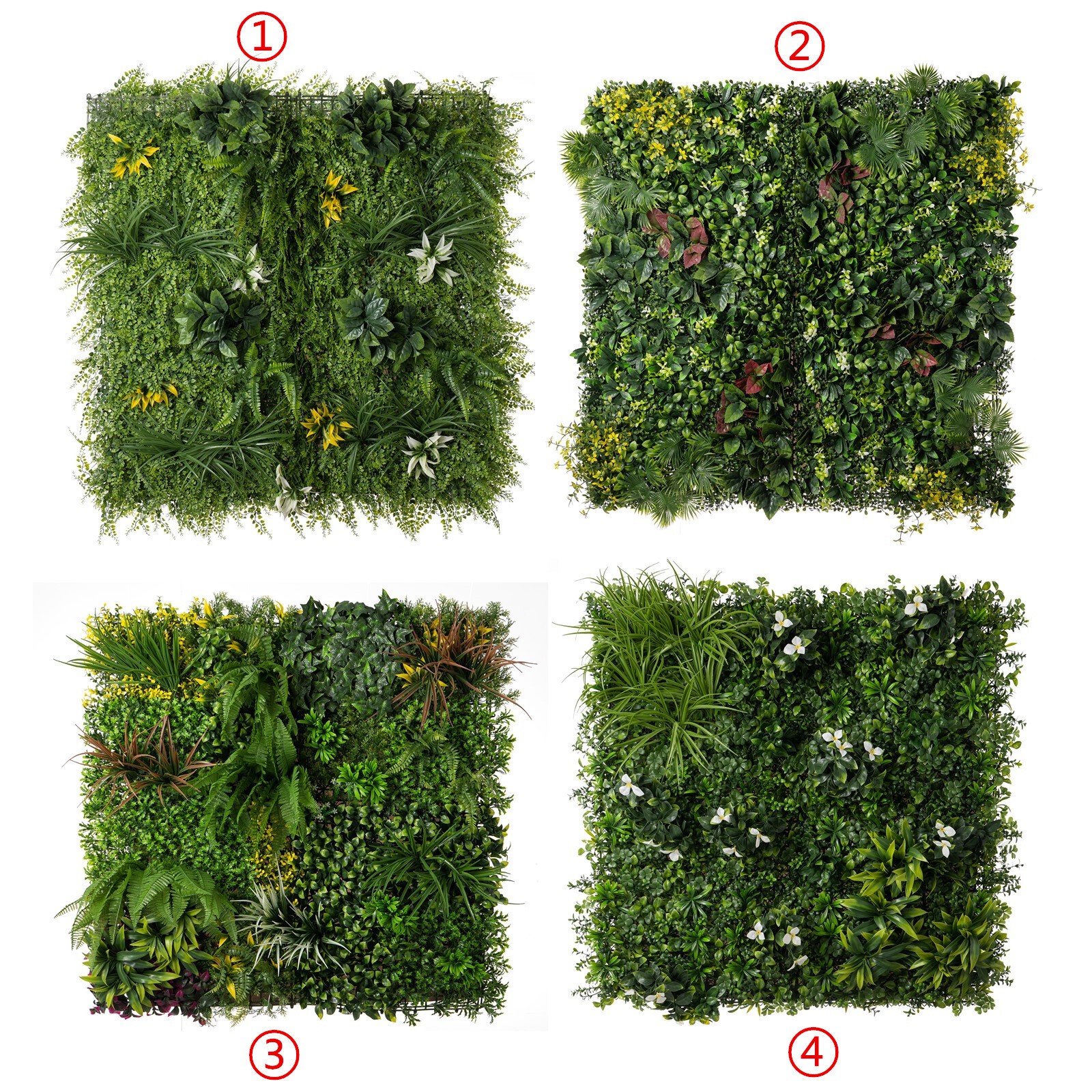 24PC 24″x16″ Artificial Boxwood Mat Wall Hedge Decor Privacy Fence Panels Grass
