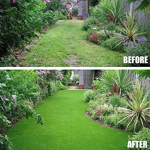 Natural Thick Realistic Deluxe Artificial Grass 3 x 10 Feet Customized Size