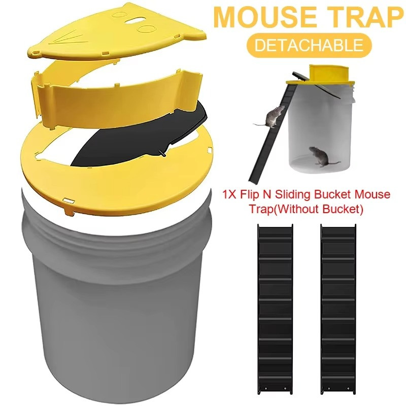 1- 4 Set of Bucket Lid Mouse Rat Trap Bucket Mousetrap Catcher US FAST SHIPPING