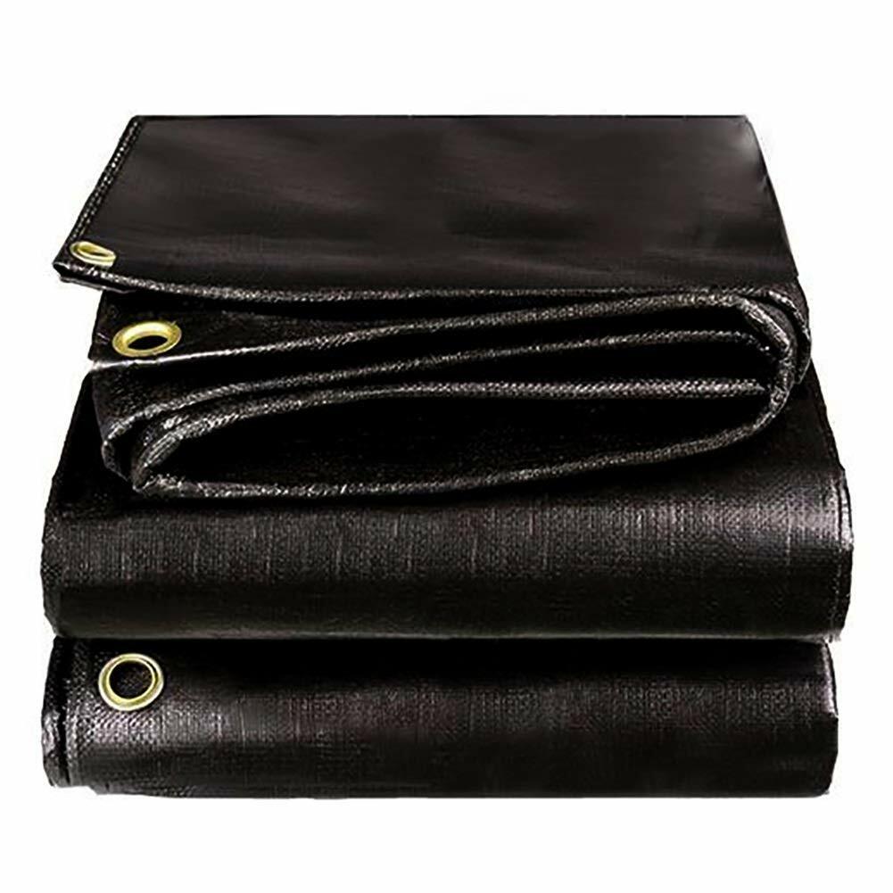 BLACK PREMIUM 14 MIL REINFORCED EXTREME HEAVY DUTY POLY TARP (CHOOSE YOUR SIZE)