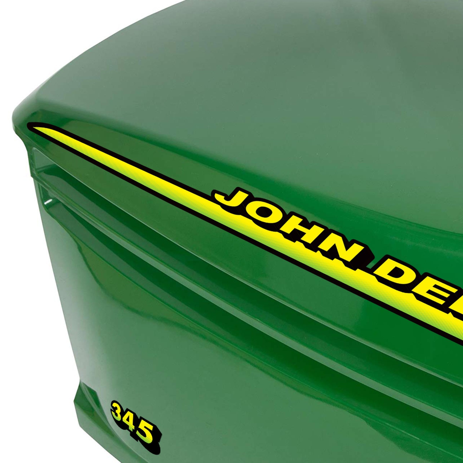 New Replacement Decal Set for John Deere 345 Lawn Tractor Hood Vinyl Sticker Kit