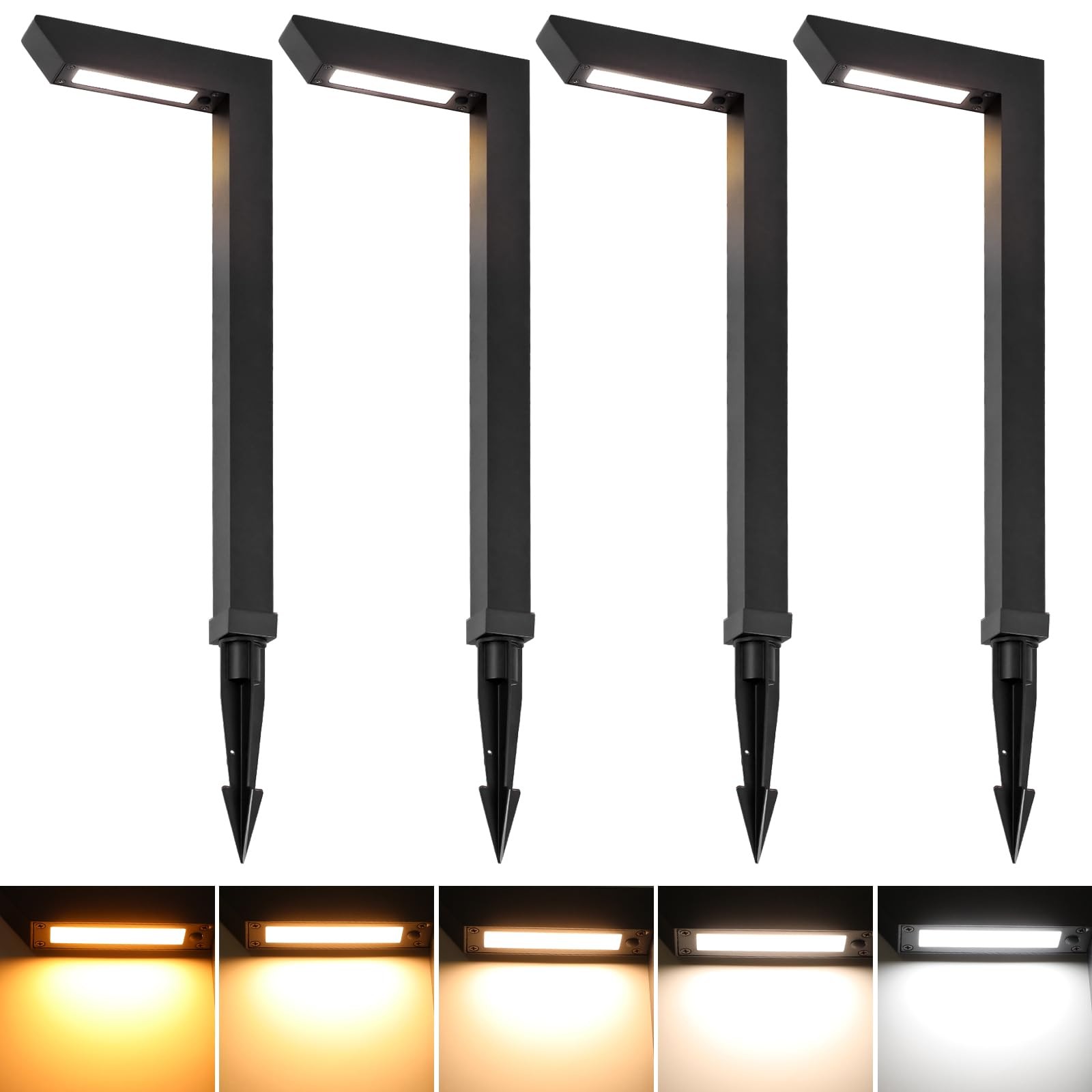 Energetic 5CCT Low Voltage Landscape Lights, 5W 200LM IP65 Waterproof LED Pat…