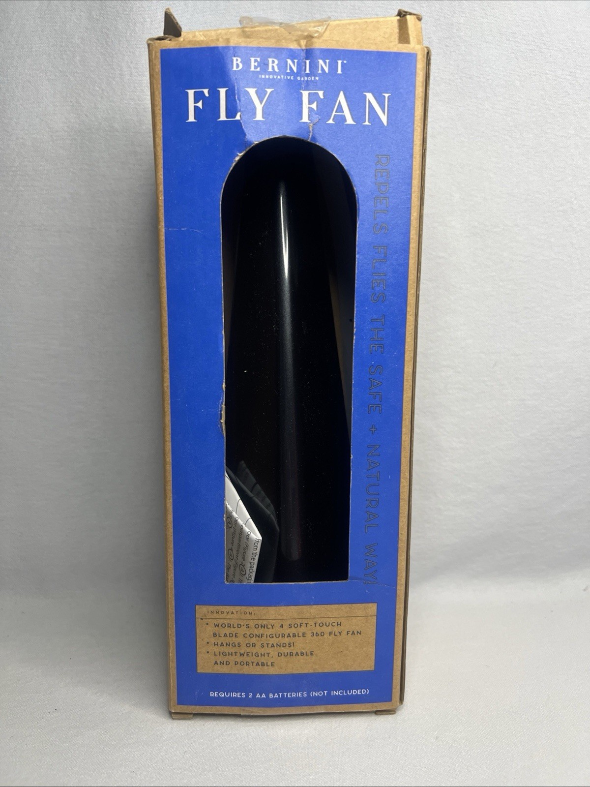 BerninI Fan Fly Repeller For Food Tables Indoor Outdoor Soft Fan Blades. B5