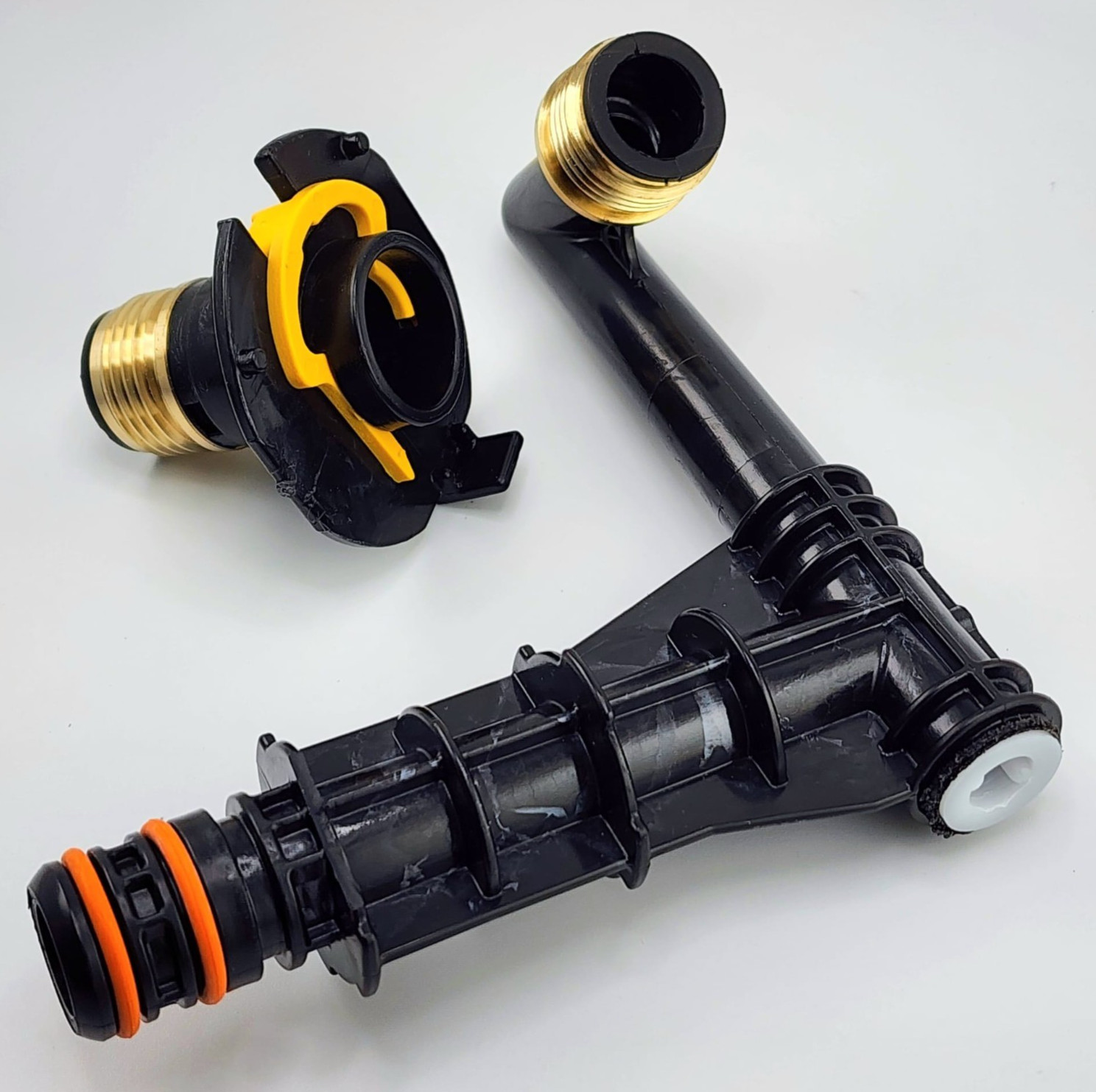 NEW OEM SUNCAST Hose Reel Out Tube (Brass) + In Tube Retainer Clip (Brass)