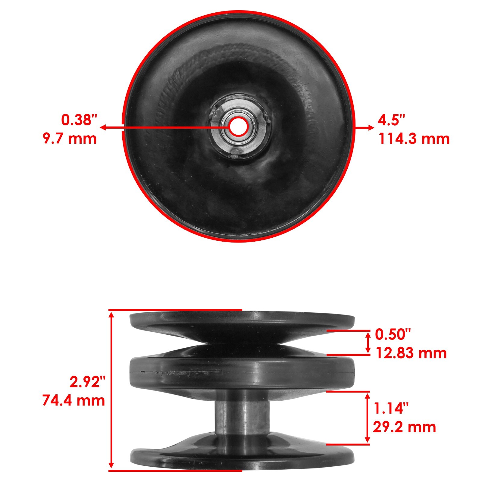Caltric 9560048 956-0048 Variable Speed Pulley for Ryobi MTD Troy-Bilt Cub Cadet