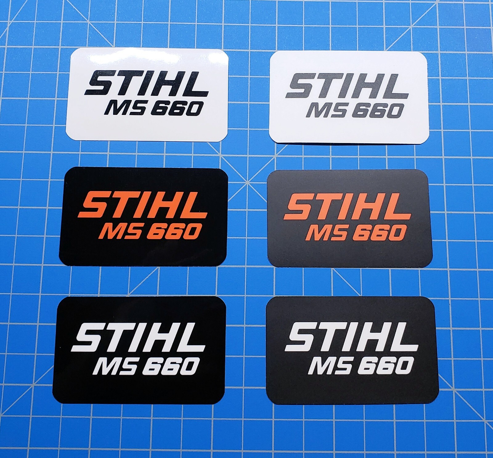 Vinyl Sticker for Stihl MS 660 Shroud Badge “Full Vinyl Overlay”