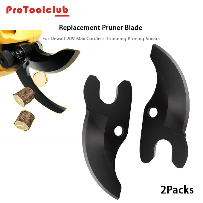 2PCS Replacement Pruner Blades For Dewalt 20V MAX Cordless DCPR320B DCPR320D1