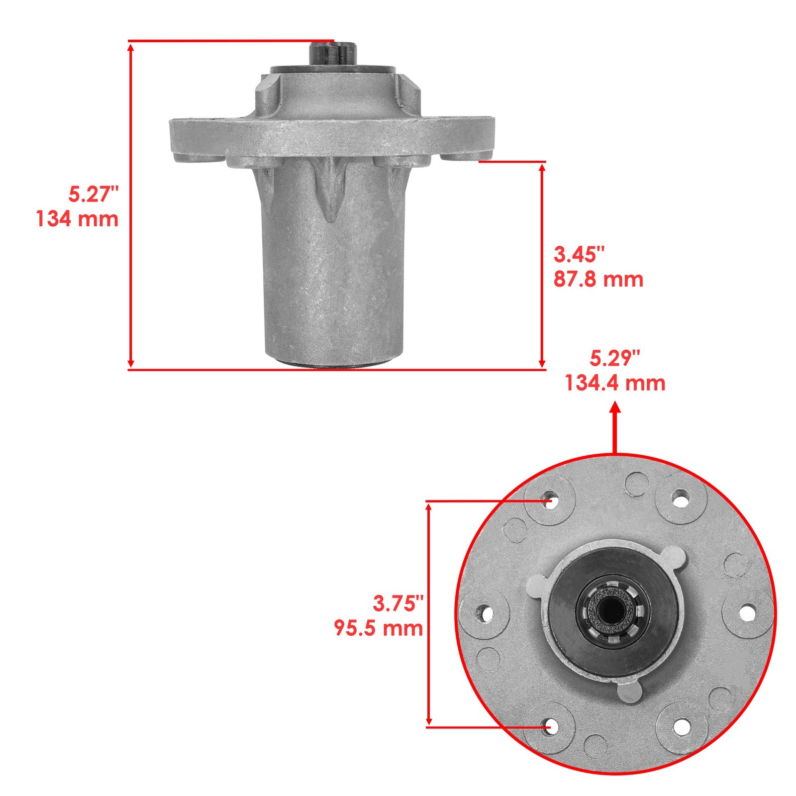 48″ Deck Spindle For Ferris 300S S65Z / Massey Ferguson MF2500 / 1757364YP