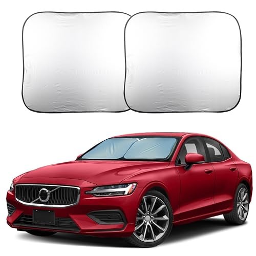 2 Piece Foldable Car Windshield Sun Shade – UV & Heat Protection, Medium