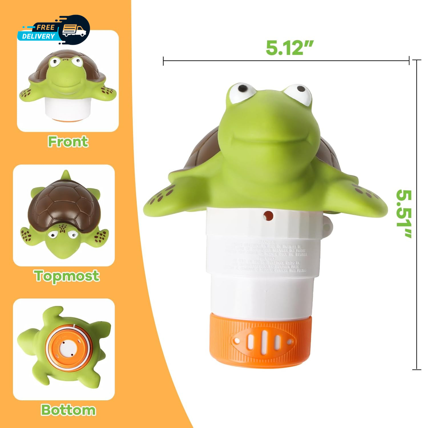 Mini Floating Chlorine Dispenser Holder Fits 1 Inch Chemical Tablets Only Pool
