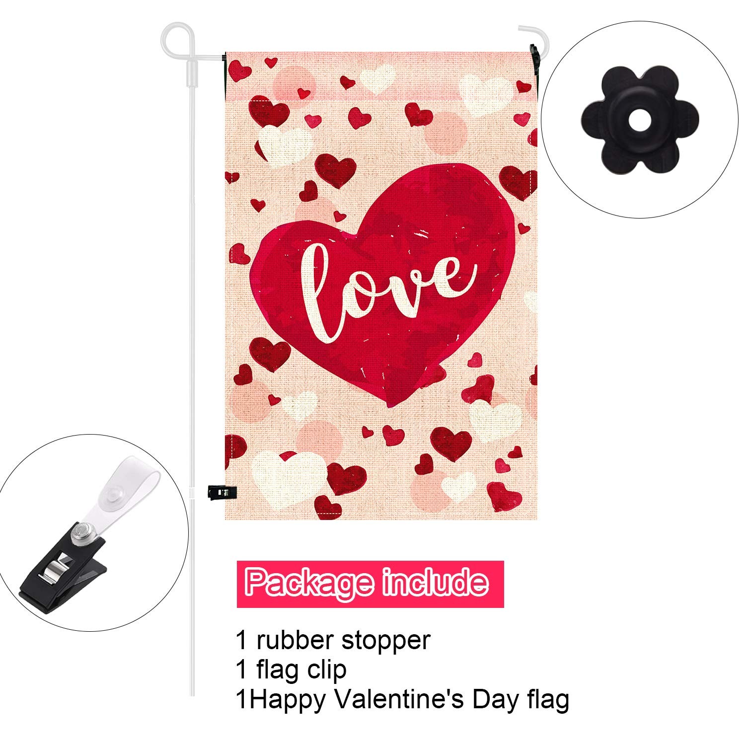 TUPARKA 12 X 18 Inches Valentine’s 12 x 18 inches, Red-Valentine Sweet Love