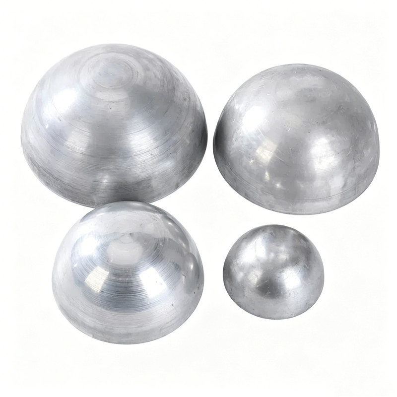 Aluminum Hemisphere Hollow Half Ball Ø20mm-500mm Railing End Cap Ornament Decor