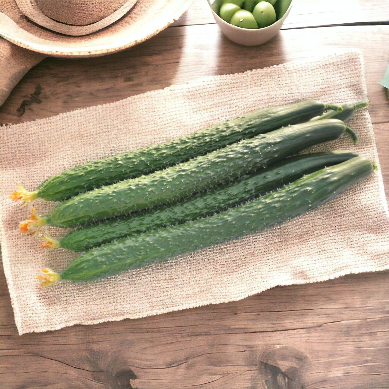 60 Asian Suyo Long Cucumber Seeds – Heirloom, Non-GMO, China Long Hybrid