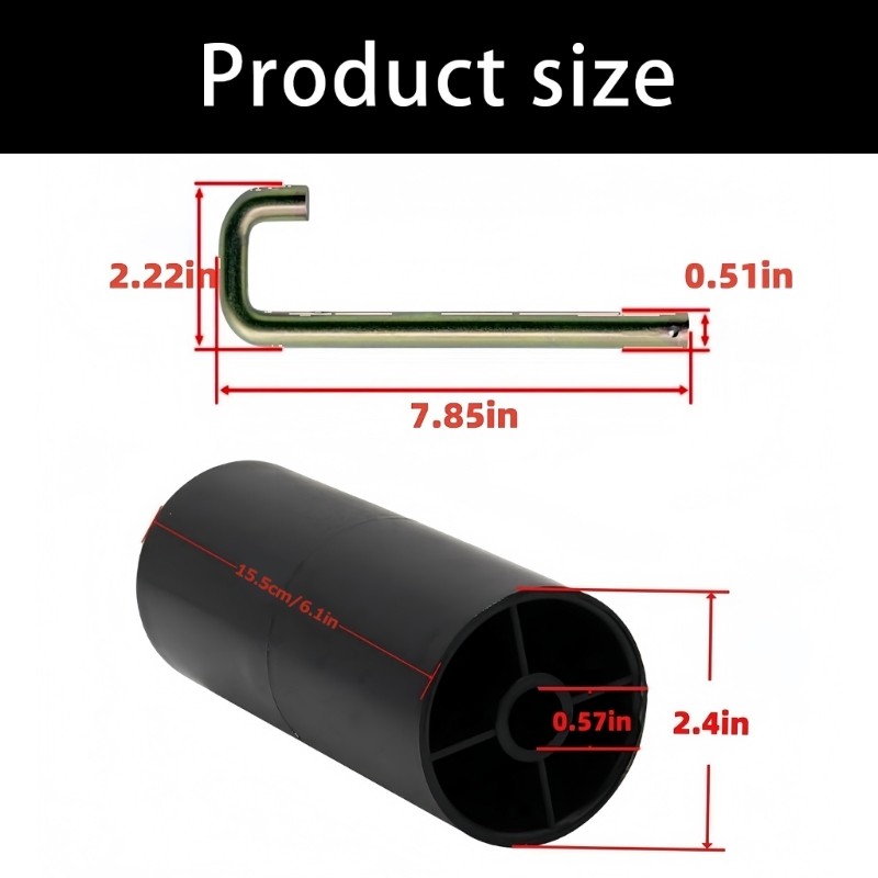 Heavy Duty Replacements Lawn Roller Assembly & Mounting Hardware