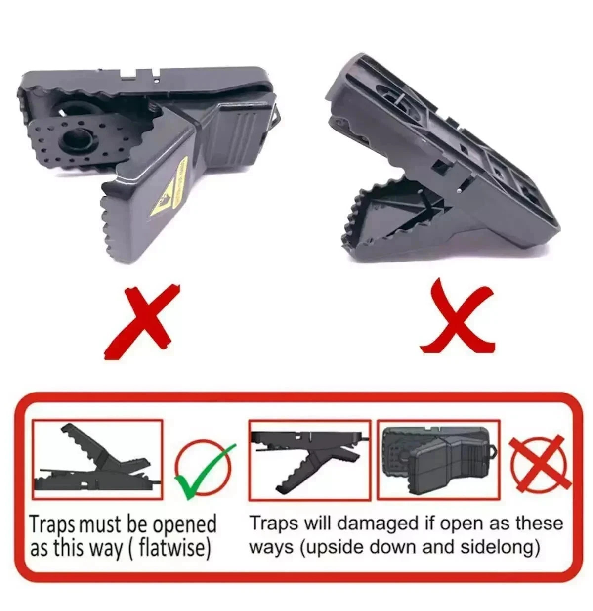 6~12X Pack Mouse Traps Rat Mice Killer Snap Trap Power Rodent Heavy Duty Pest
