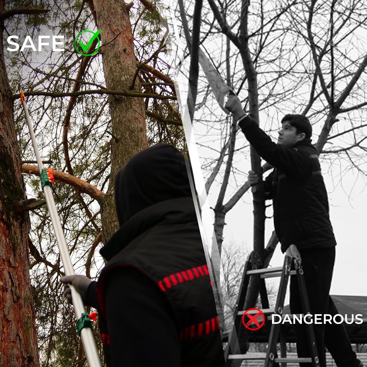 Startpro 23Ft Reach Tree Pruning Saw, Telescopic Manual Lightweight Extendable 1