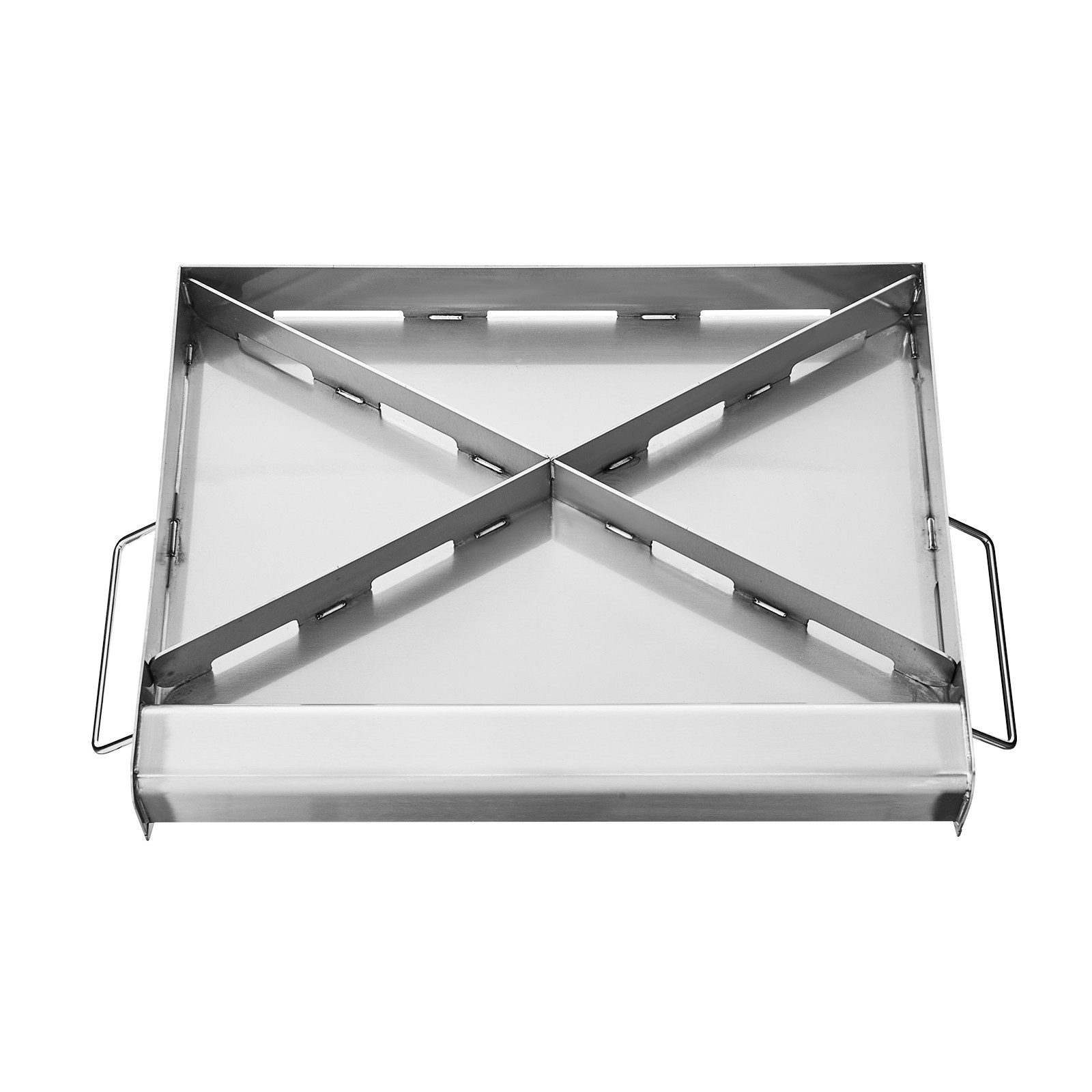 17×13 in Flat Top Griddle Stainless Steel Universal BBQ Grill Pan Cookware
