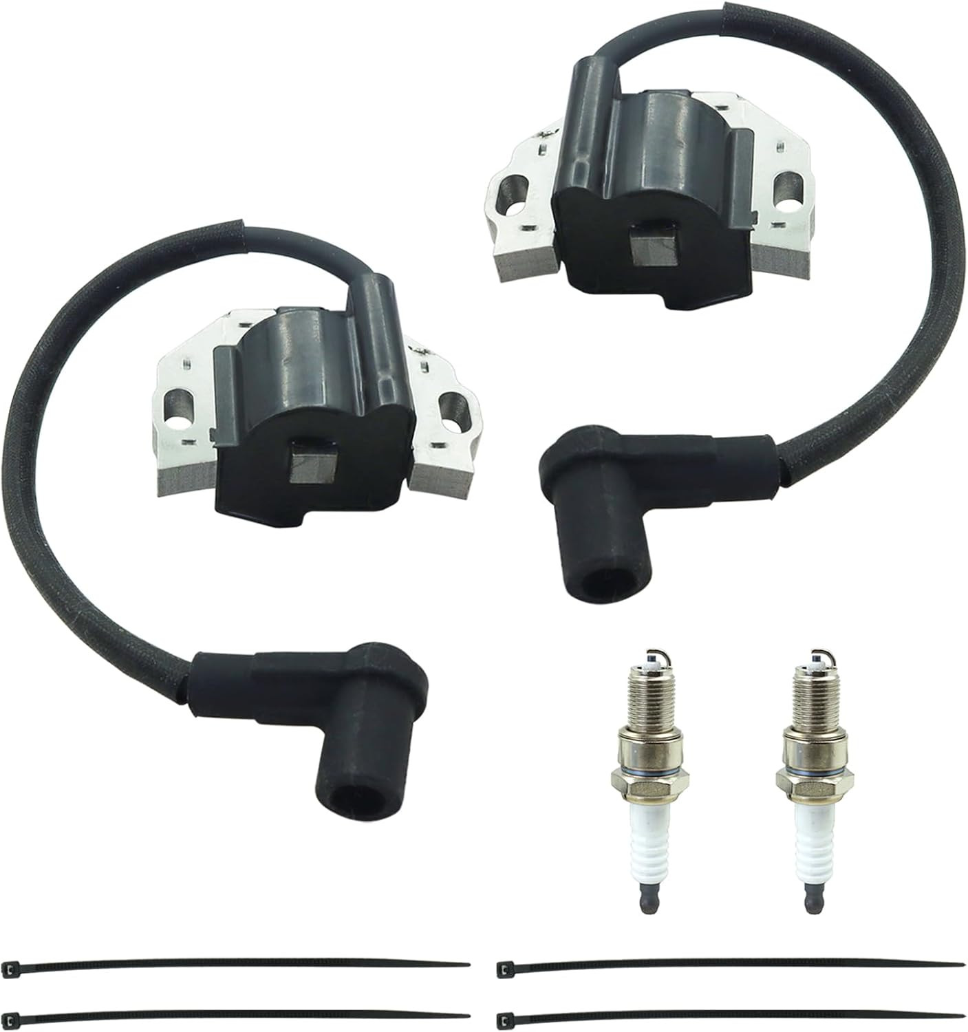 2 Sets of 21171-0743 Ignition Coil Kit Compatible with Kawasaki FR541V FR651V FR
