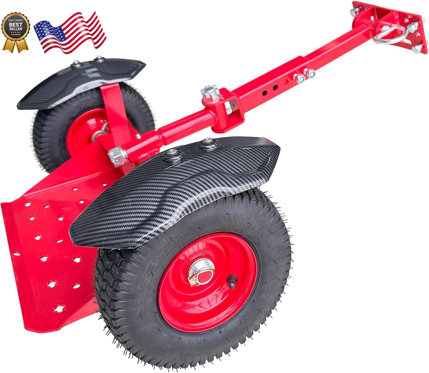 Wheels Lawn Mower Sulky for Lawn and Landscape Professionals,Mudguard Design
