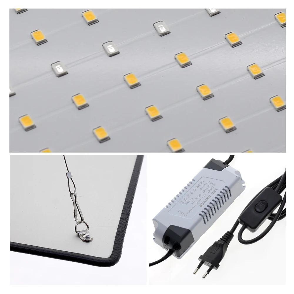 500/225 LED Grow Light Panel Full Spectrum Lamp for Indoor Plant Veg Flowers