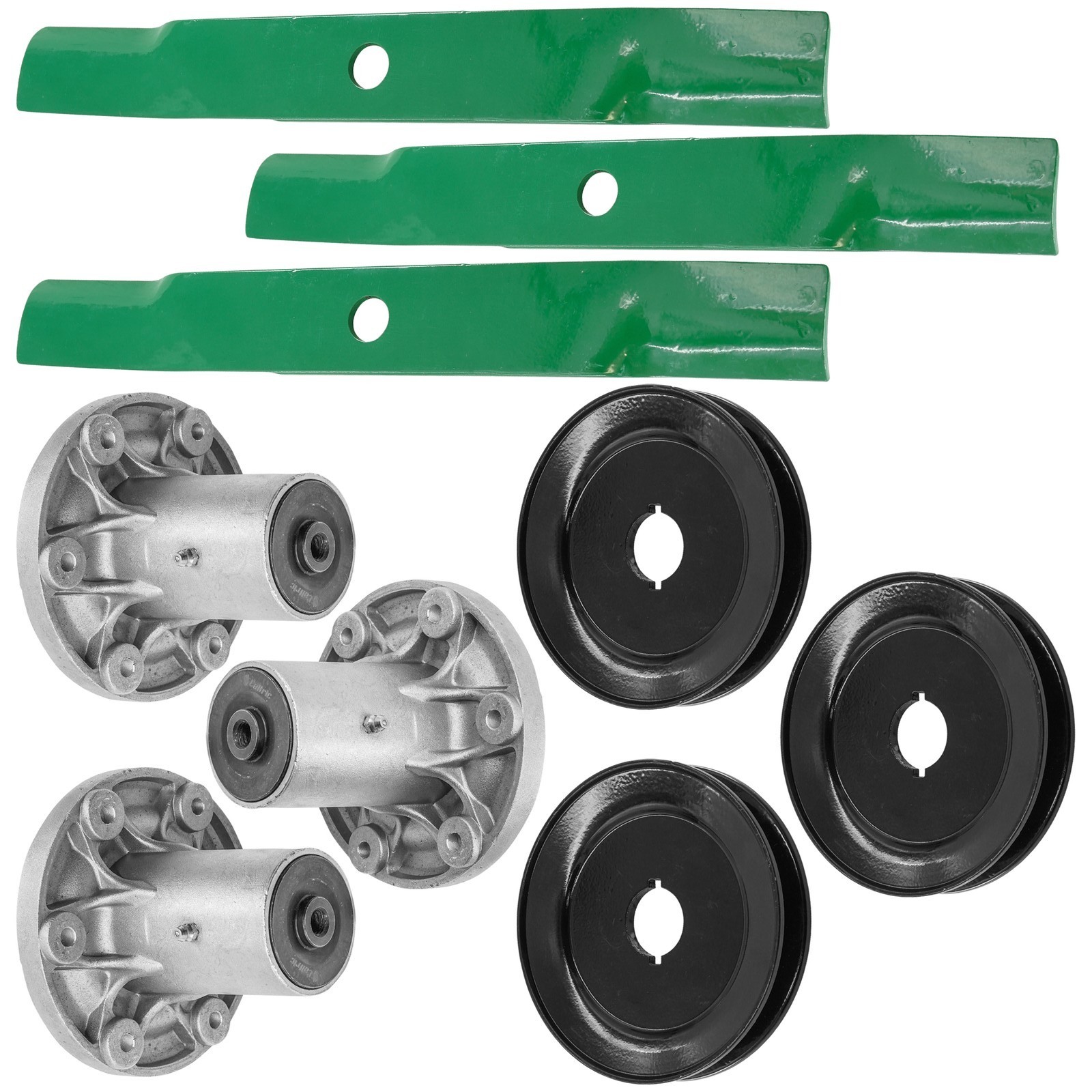 48″ Deck Spindle w/ Pulley & Blade For Ferris 300S S65Z / Massey Ferguson MF2500