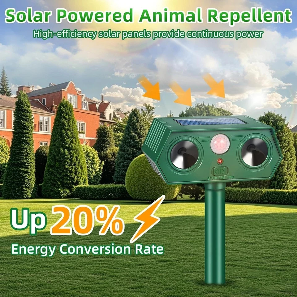 2026 Sonic Fortress Pro Deer Repellent Devices Racoon Repellent Outdoor Squirrel