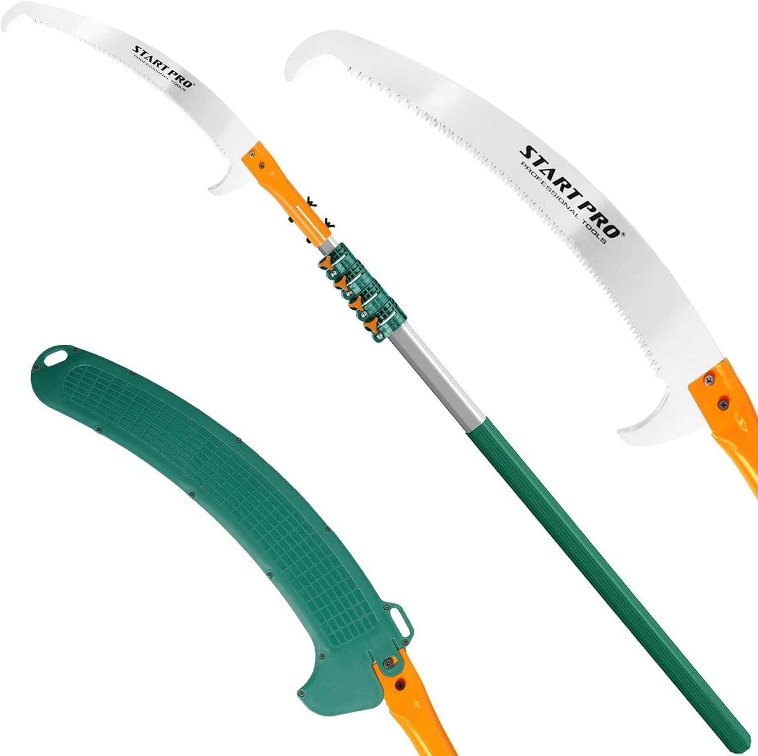 Startpro 23Ft Reach Tree Pruning Saw, Telescopic Manual Lightweight Extendable 1