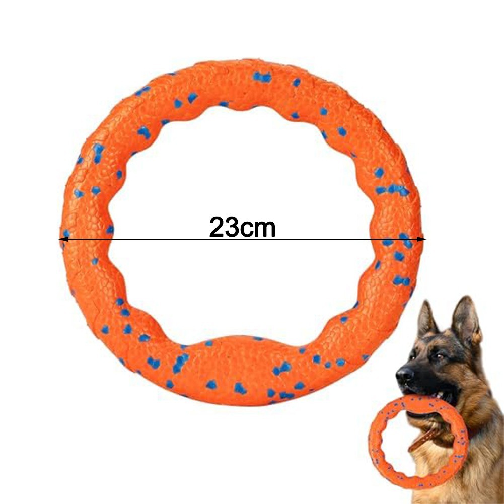 2 Piece Dog Ring Set 23cm + 12cm – Lightweight For Throwing and Chasing
