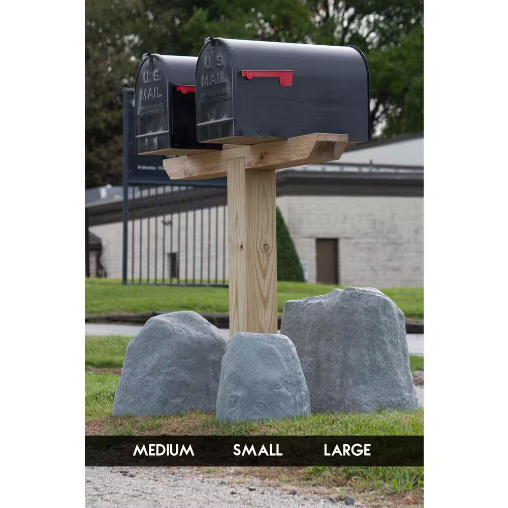 11 In. L X 14-1/2 In. W X 14 In. H Small Resin Landscape Rock