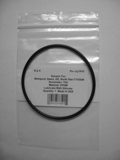 Whirlpool, Sears, GE, North Star 7170246 O-Ring / R&S 237WH / EPDM Material