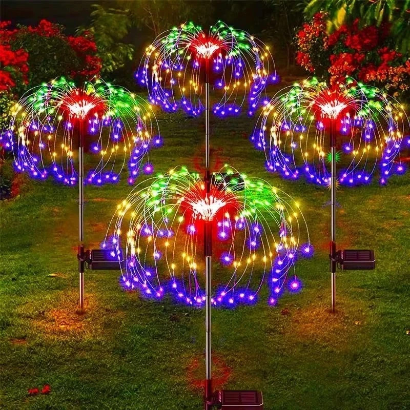 1 pc Outdoor LED Solar Firework Lights Garden Decoration Fairy Lights
