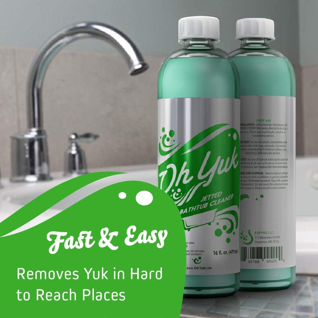 Powerful Jetted Tub Cleaner – 1 Gallon, Septic Safe, 32 Cleanings