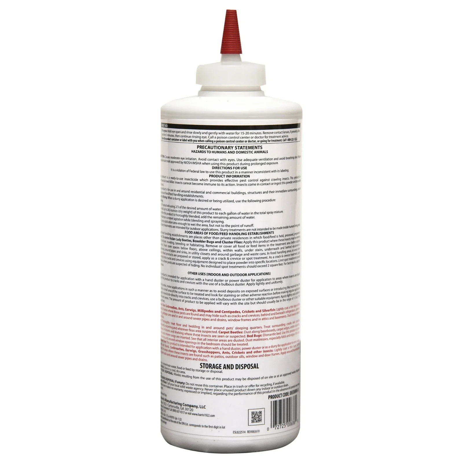 Harris Diatomaceous Earth Crawling Insect Killer Powder, 9oz