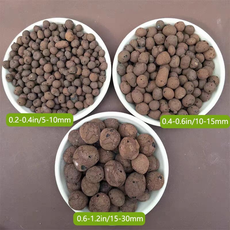 Leca Expanded clay pebble houseplant growing medium Hydroponic gardening system