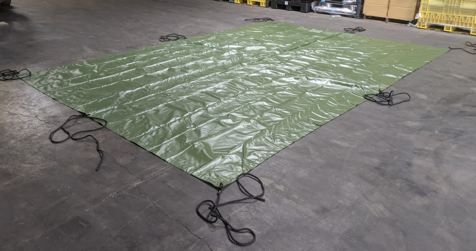 12’ x 17’ Green Tarp Extreme Heavy Duty 16 Mil for Roof Boat Firewood Tent Cover