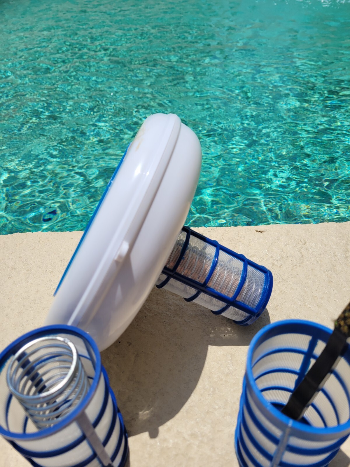 Solar Pool Ionizer LED Two 16 oz. Anodes 4 x Weight of Leading Competitor