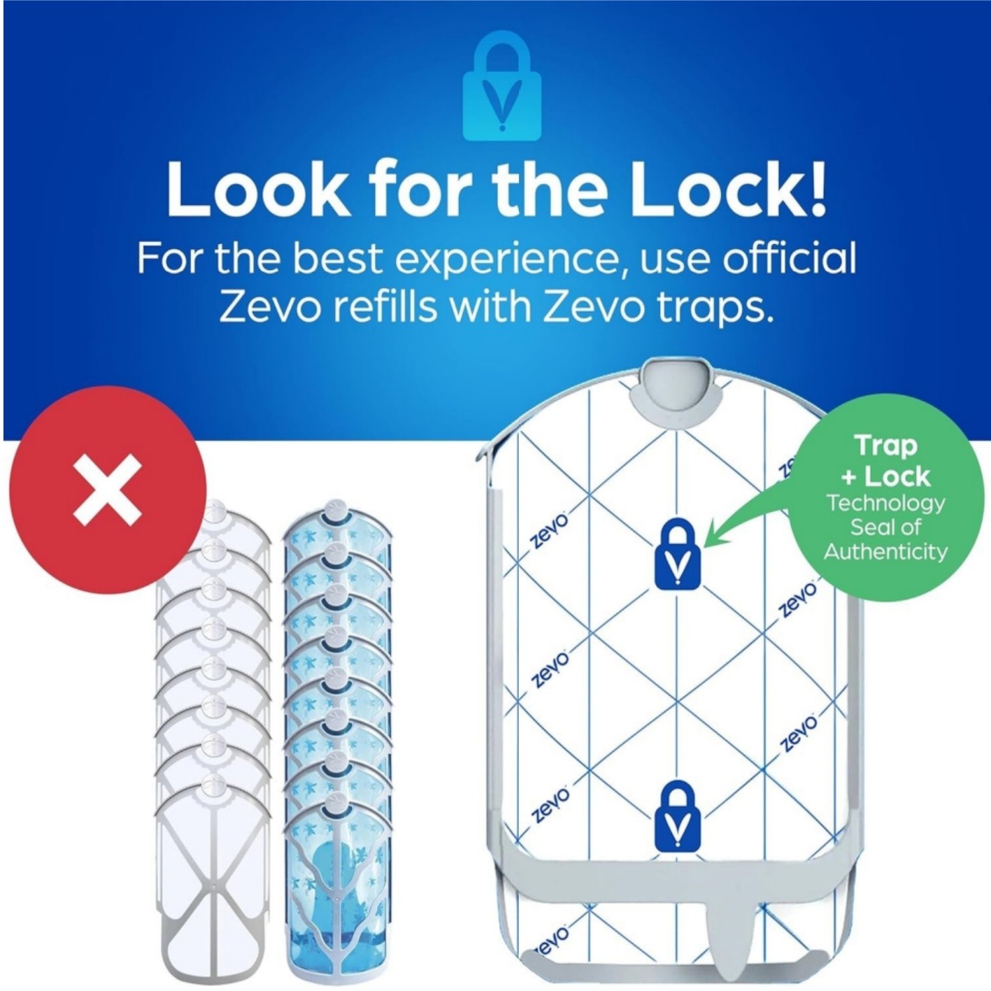 1 PACK-(12 Refill Cartridges Zevo Flying Insect Trap Refill Cartridges