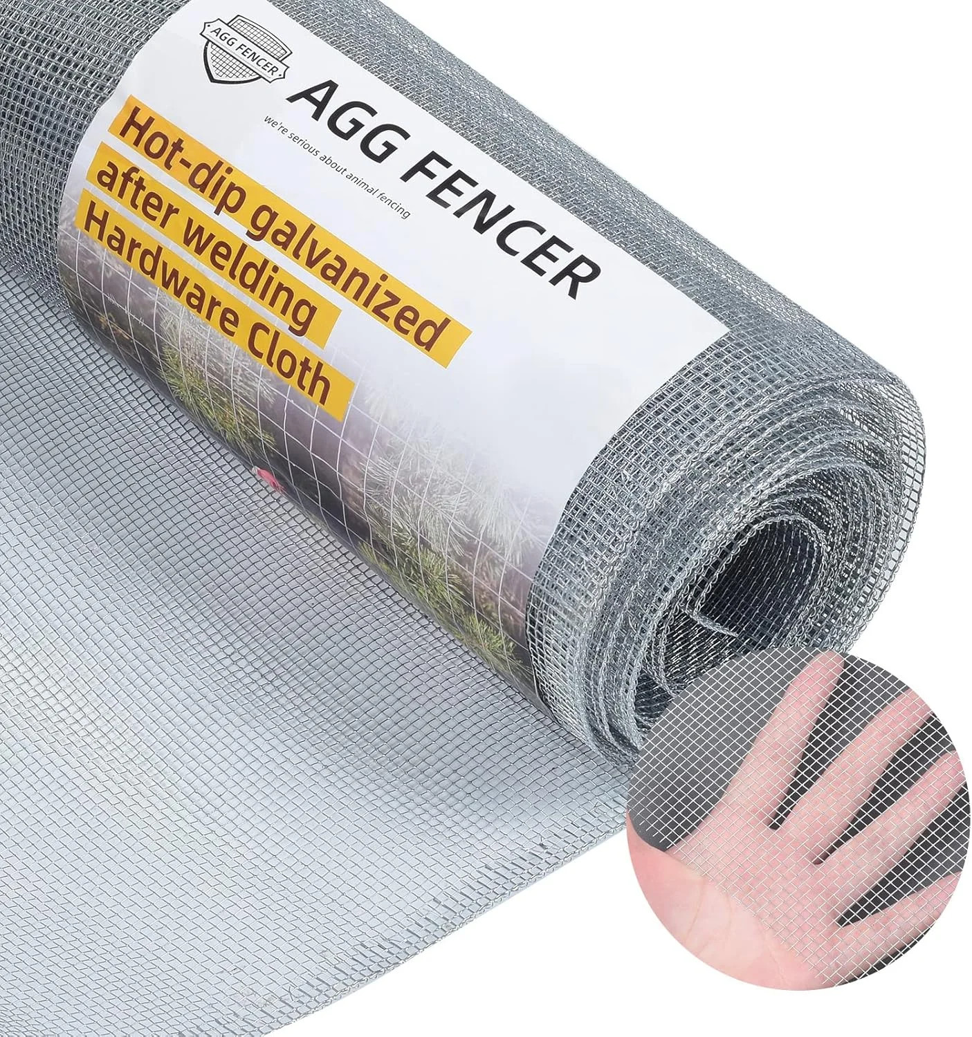 16in x 10ft Hardware Cloth 1/8 inch 27Ga Hot Dipped Galvanized After Welding,…