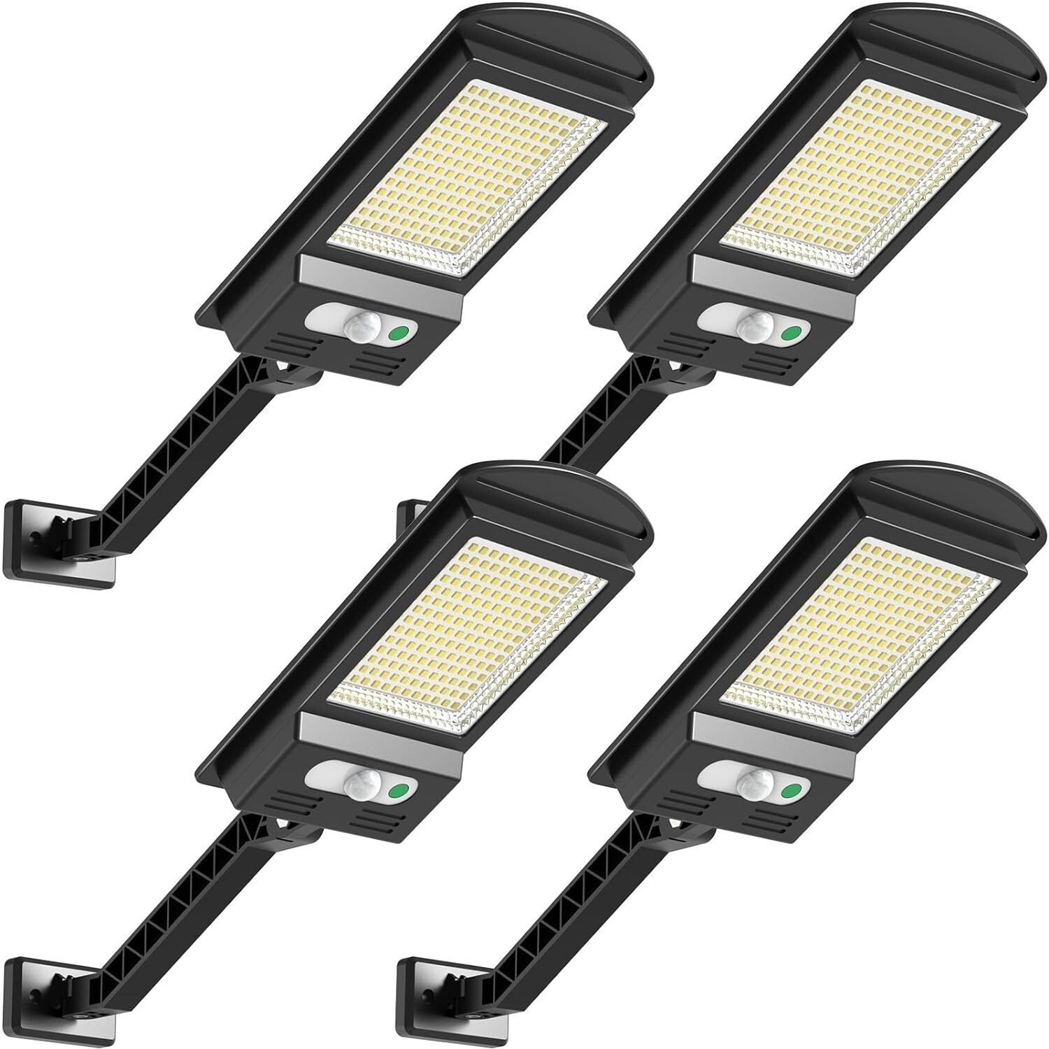 Solar Lights Outdoor, 1000LM 168 LEDs Solar Powered Motion Sensor 4 Pack
