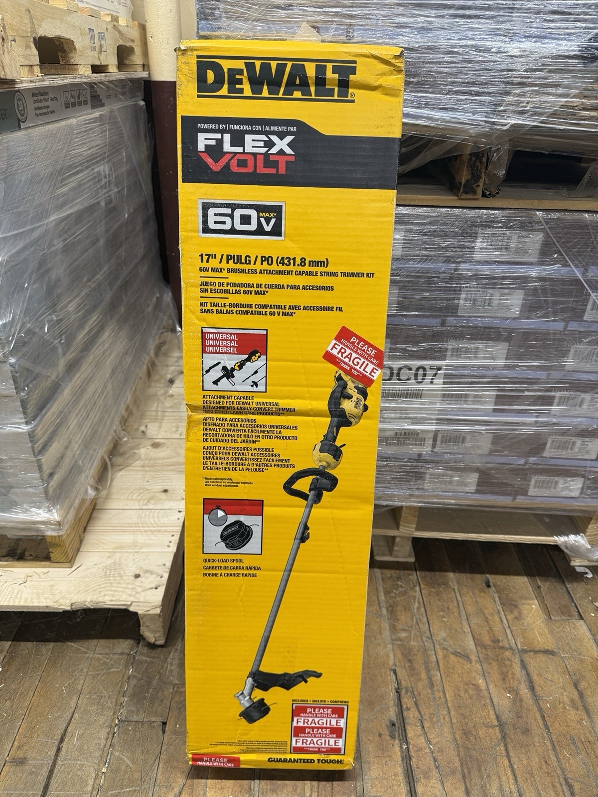 Dewalt 60v Max Flexvolt 17” Brushless String Trimmer DCST972 (Tool Only) NEW