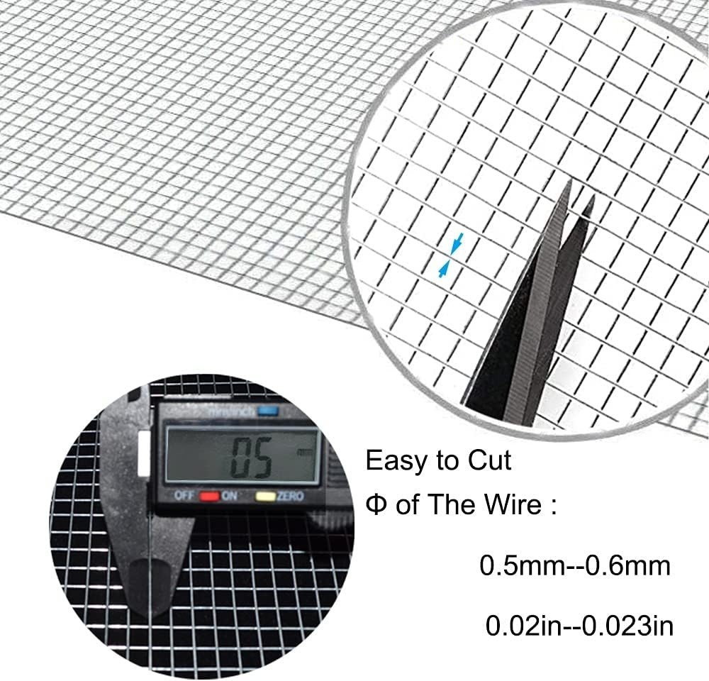 7.87IN X 9.84FT Rat and Rodent Proofing Wire Mesh Roll,Welded Metal Sheet Hot…