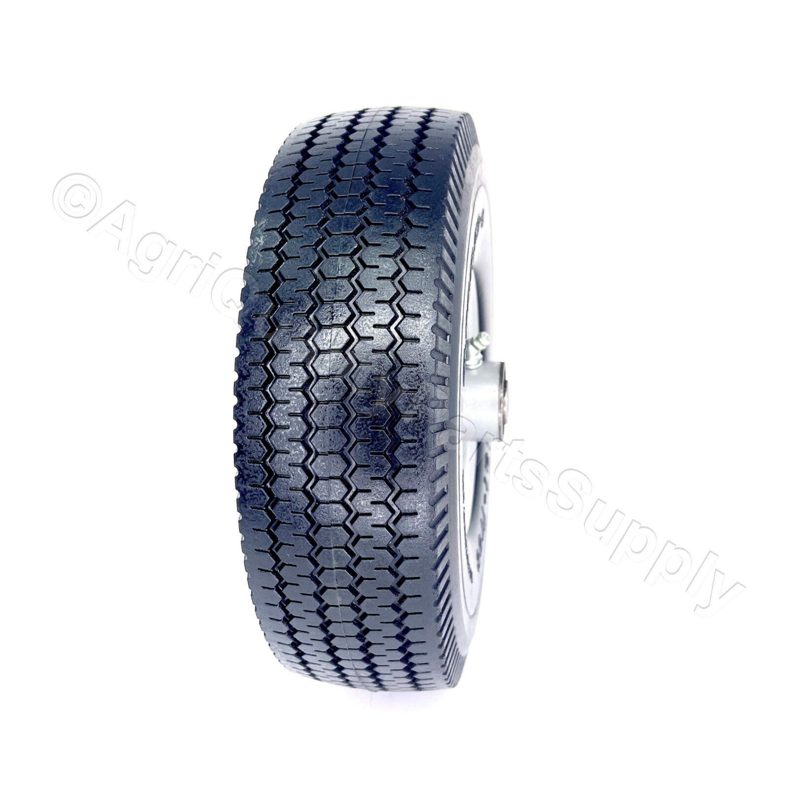 Two(2) 4.10/3.50-4 Flat Free Utility and Hand Truck Tire / Wheel 1/2″ Bearing