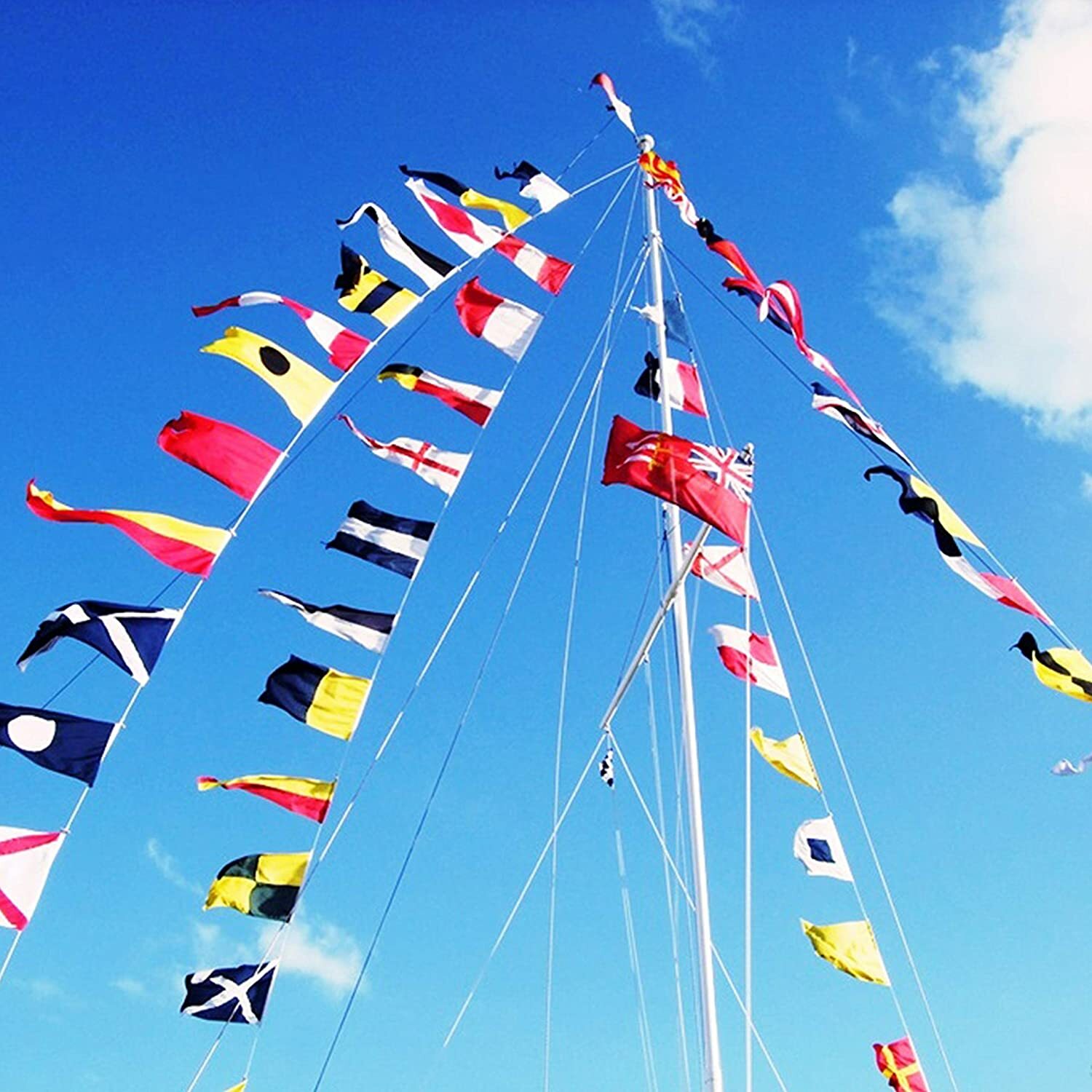 Anley International Maritime Signal Code String Flags Set of 40 Flags